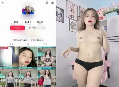 Đêm với em Tiktoker da trắng dáng đẹp cực ngon